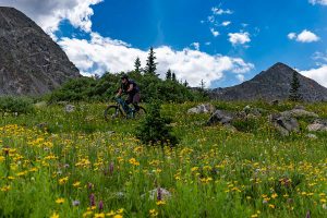 mountain biking in the colorado alpine